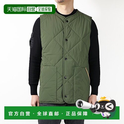 日本直邮Barbour 男士现代绗缝尼龙加厚背心外套Liddesdale Quilt