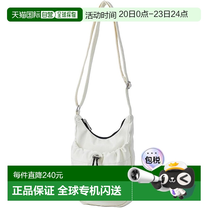 【日本直邮】Legato Largo阿耐洛 女士迷你斜挎包 束口袋款象牙白