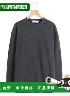 1h可退 日本直邮Graphpaper男装高密度全羊毛圆领针织衫 立体编织