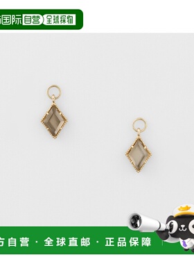 日本直邮日潮 agete 阿卡朵K10石英贝壳耳环吊坠混合色 均码