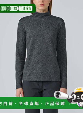 日本直邮Descente 高尔夫 HEAT NAVI 起毛印花半高领长袖衬衫