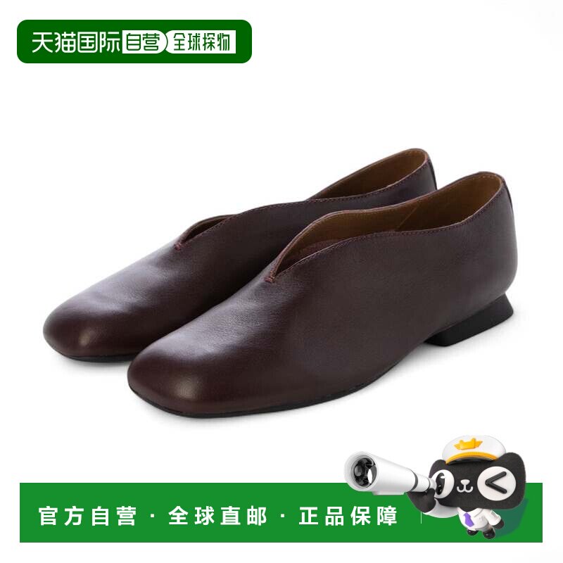 日本直邮CAMPER 平底鞋 单鞋 酒红色图片