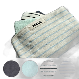 日本直邮TEKLA 毛巾迷你浴巾手巾 素色 条纹 50 厘米 x 80 厘米