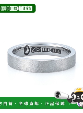 1h可退 日本直邮LION HEART 男女同款 扁平设计复古刮痕纹指环 31