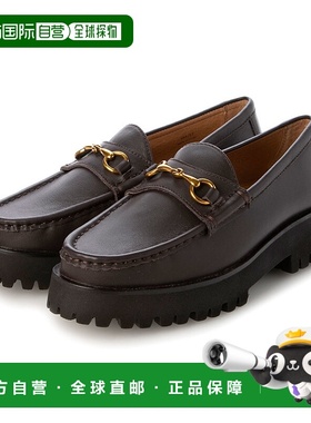 【日本直邮】APOM女士礼服鞋厚底皮鞋乐福鞋一脚蹬秋冬女时尚休闲