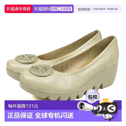 日本直邮FIRST CONTACT高跟鞋坡跟鞋底时尚休闲女士鞋跟6CM 39001