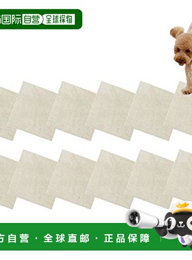 【日本直邮】Oka 宠物地毯垫Pita Petomo约45×45cm一套12个米色