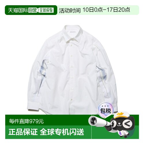 1h可退 日本直邮uniform experiment 男女同款 轻蓝/白全棉打字机