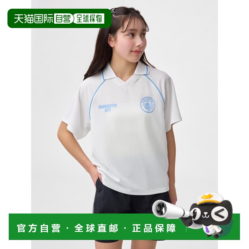 日本直邮GU 女童游戏衬衫 曼彻斯特城足球俱乐部 1 JR速干球衣