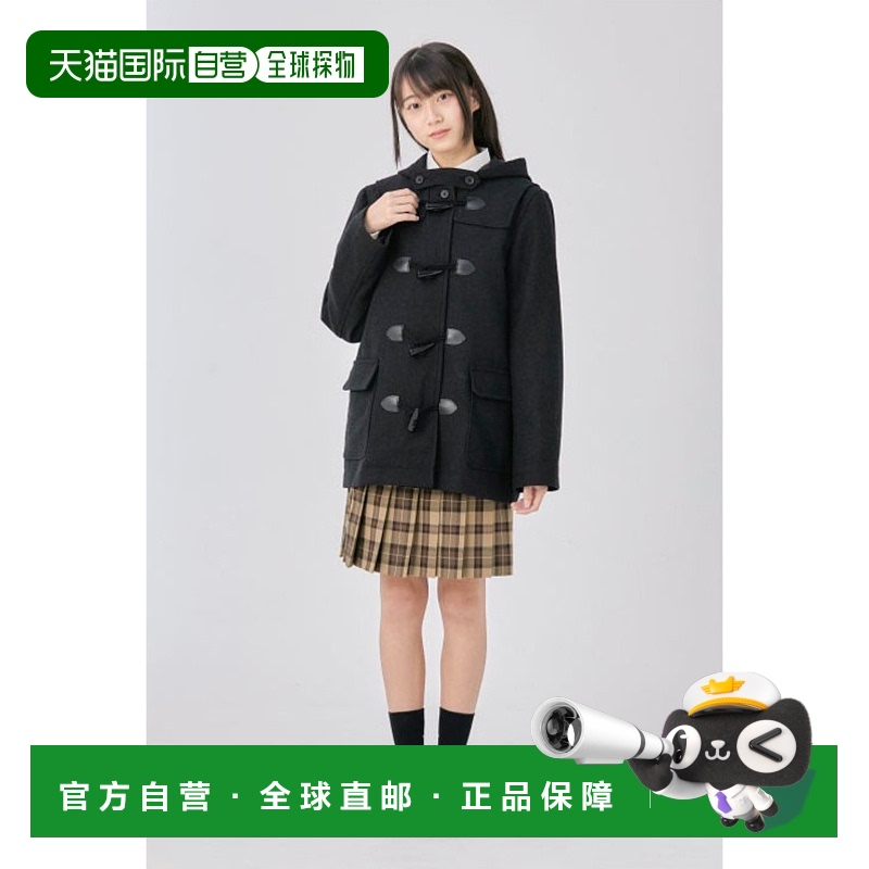 日本直邮EASTBOY外套 粗呢大衣学生女校服海军粗呢大衣高中生轻薄