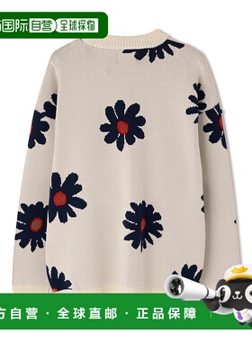 1h可退 日本直邮DANKE SCHON 男女同款 宽松版型 花朵提花针织衫