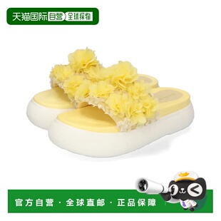 1h可退 日本直邮ORiental TRaffic 女士立体花朵装饰厚底凉鞋 312