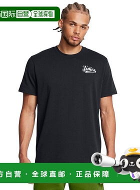 日本直邮Under Armour 库里系列 CURRY VERBIAGE 字母图案印花圆T