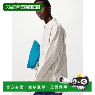 日本直邮Uniqlo Oxford 条纹宽松休闲风衬衫 480802优衣库