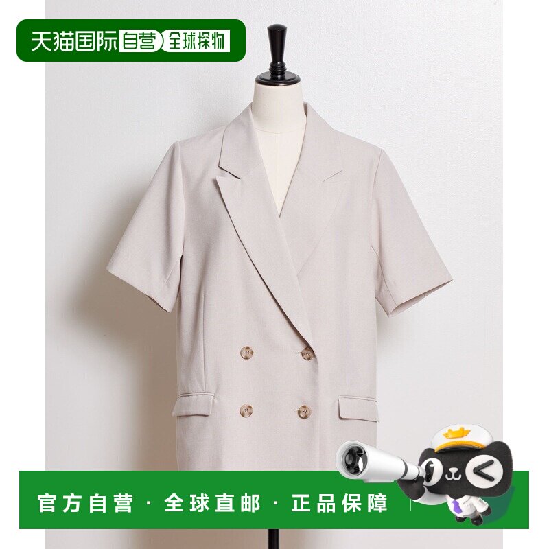 1h可退 日本直邮Noela 女装 亚麻风格短袖西装外套 5634150