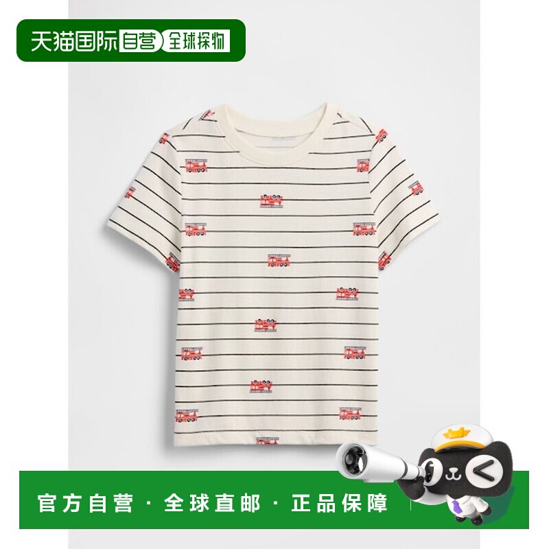日本直邮babyGap 印花圆领T恤 [825799363]半袖