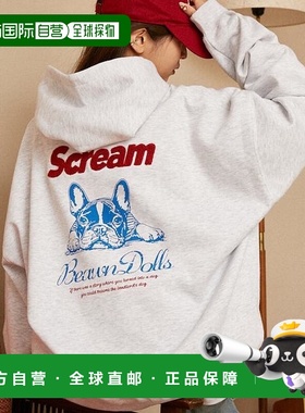 1h可退 日本直邮官方授权 PUBLUX 相良刺绣法斗犬加绒连帽卫衣