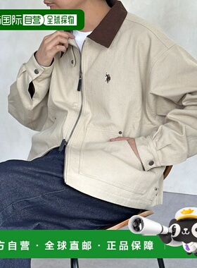 1h可退 日本直邮U.S. POLO ASSN. 男装宽松工装夹克 胸前刺绣设计