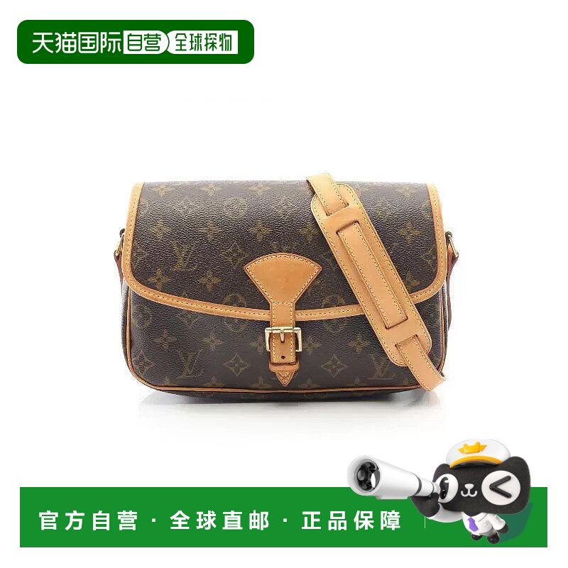 1h可退 日本直邮中古LV路易威登女包B级9新Sologne法棍包涂层/防