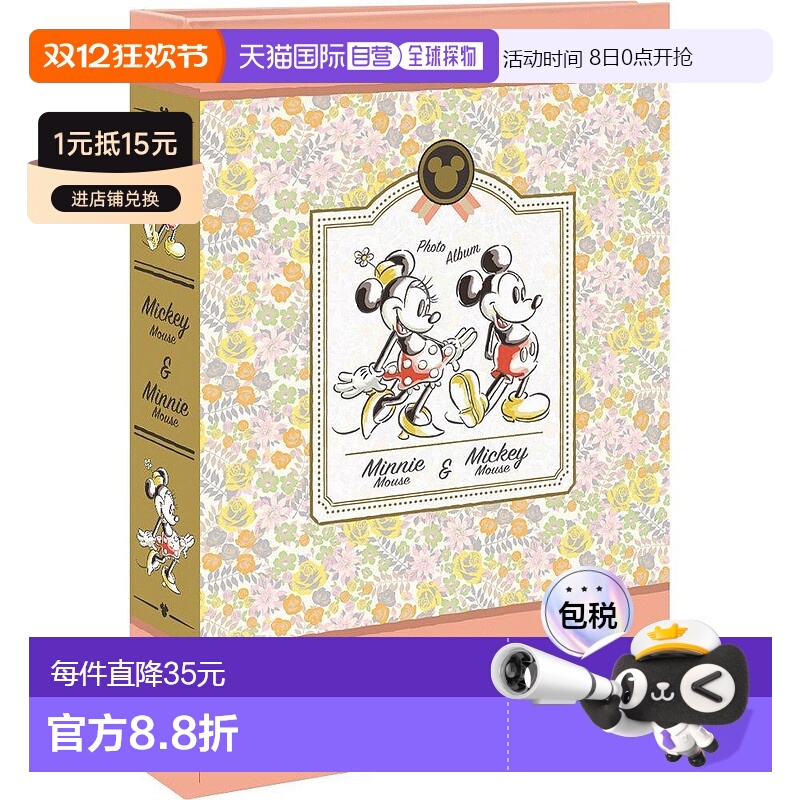 【日本直邮】Nakabayashi仲林 口袋相册3层 L尺寸180张照片 米奇