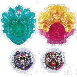 BANDAI万代 妖怪手表DX 秘宝妖怪徽章&化石徽章 SP套