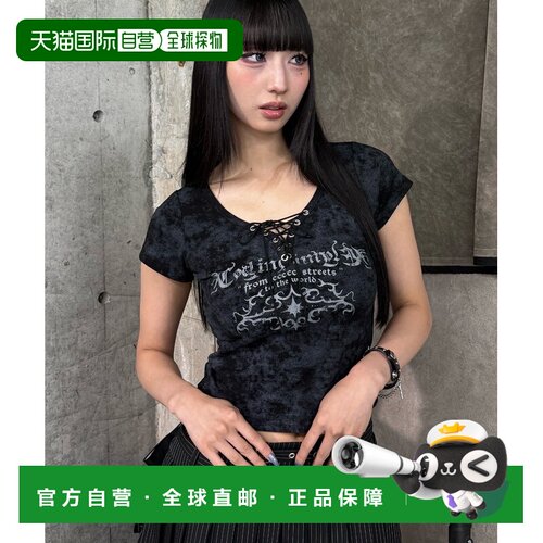 Figments 女装 哥特风系带T恤 FG26SS149