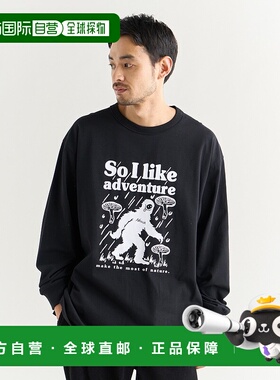 1h可退 日本直邮NANGA 男女同款 ECO HYBRID 长袖T恤 UMA 复古户