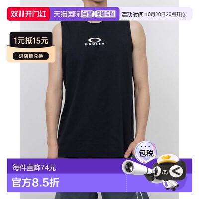 日本直邮BORDERLESS 男士无袖功能T恤 O BARK FOA407831 黑色