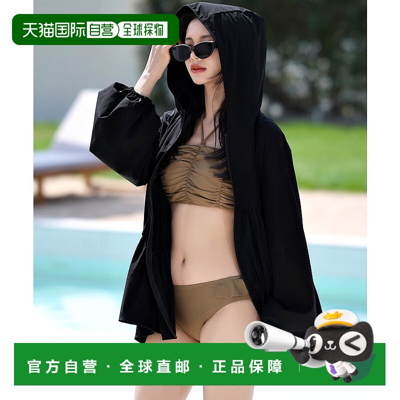 1h可退 日本直邮TeddyShop 女士帽衫式防晒连衣裙 rashguard062