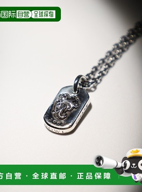1h可退 日本直邮LION HEART 男女同款 立体嚎叫狮头吊牌项链 银92