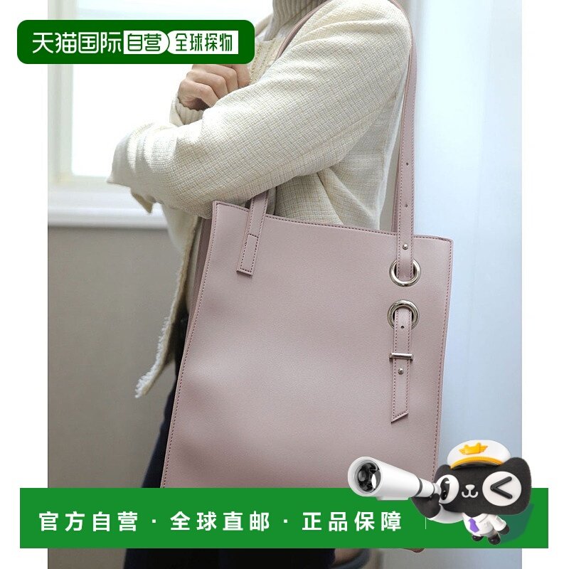 日本直邮florge 不对称肩带竖型仿皮质感托特包/公文包 FL8218AW0