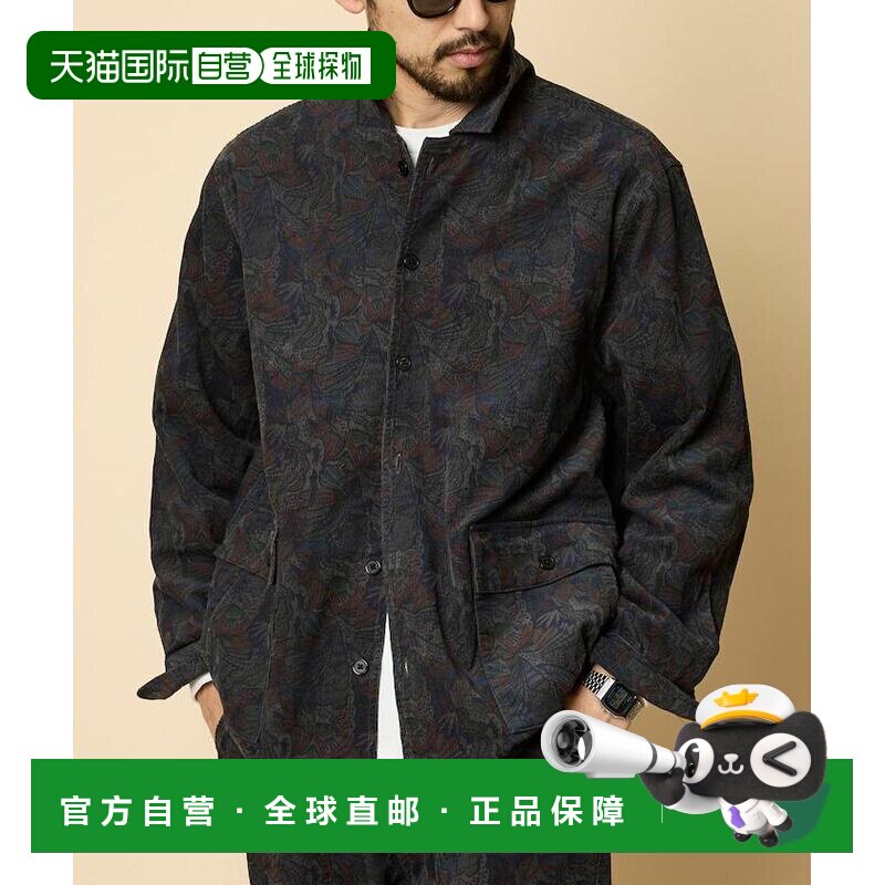 1h可退 日本直邮FREAK'S STORE 男装 全棉印花灯芯绒衬衫夹克 100