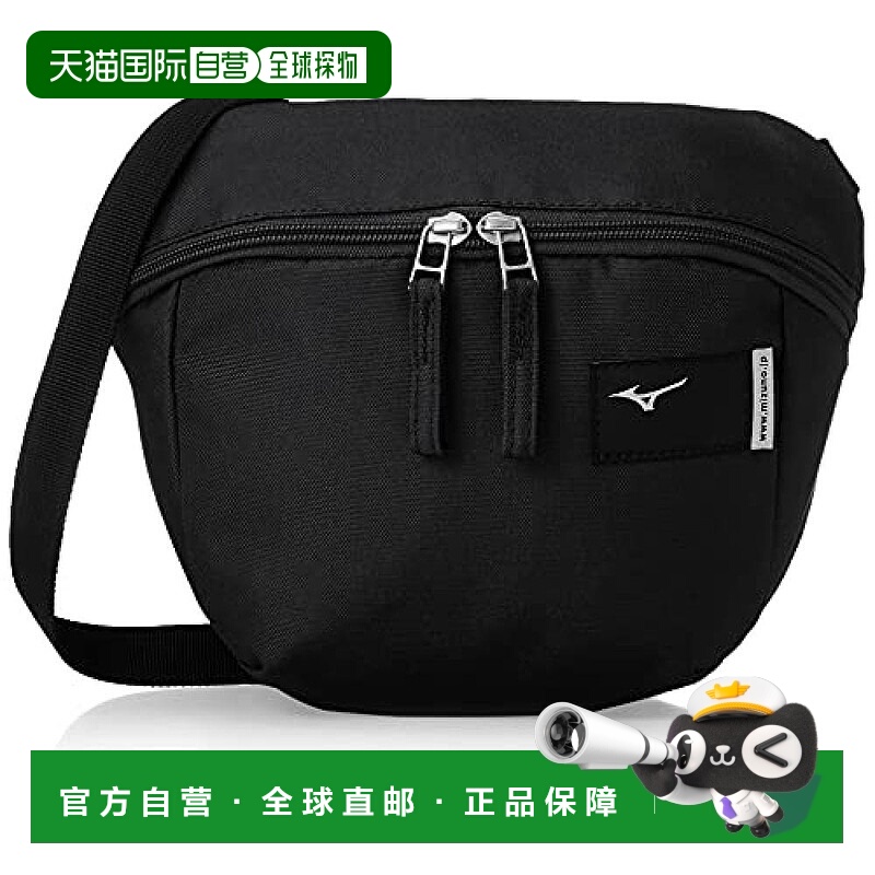 【日本直邮】Mizuno美津浓 COLORE 彩色挎包 黑色斜挎包单肩包