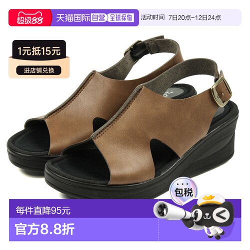日本直邮女士凉鞋 坡跟鞋底凉鞋 绑带 鞋床 93400 ARCH CONTACT