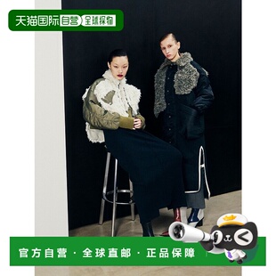 1h可退 日本直邮UN3D. 女装 BIG BOA FLAP DOCKING BZ 仿毛领拼接