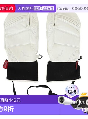 日本直邮MIZUNO 皮革三指滑雪手套 Z2JYB50201 男女通用