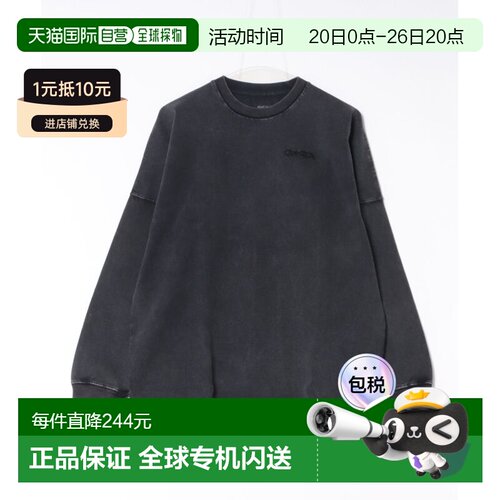 1h可退 日本直邮RVCA男女同款班丹纳印花宽版长T恤 BG041P01