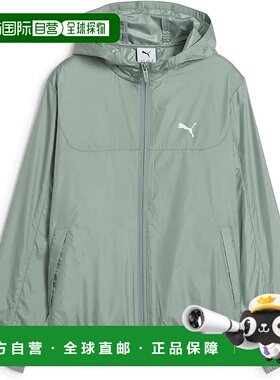 【日本直邮】彪马 ESS 常规风衣 儿童休闲运动夹克 687780 绿色