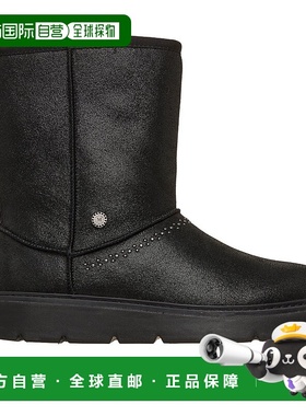 日本直邮Skechers斯凯奇 Keepsakes Cozy 绒面 纯色舒适 短靴 中3