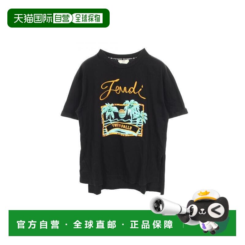 日本直邮日本中古vintage二奢Fendi芬迪女B级9新FS7011棉上衣黑色图片