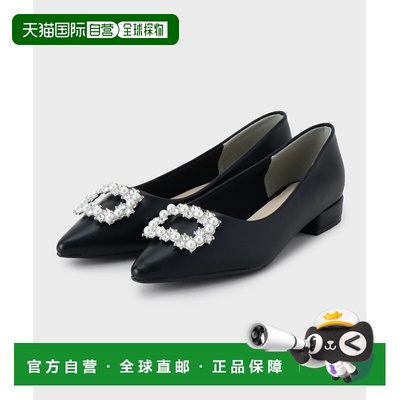 1h可退 日本直邮OPAQUE.CLIP 女装 低跟尖头平底女鞋 金属扣设计