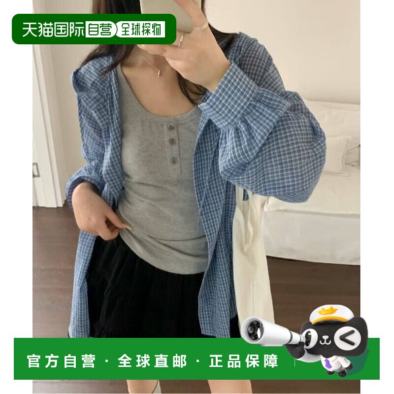 日本直邮WEGO 女装 格纹连帽衬衫外套 DF26AU08L0【付后1h可退】