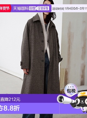 1h可退 日本直邮WYM LIDNM 男装 宽松长款外套 半高领风衣 WYco86