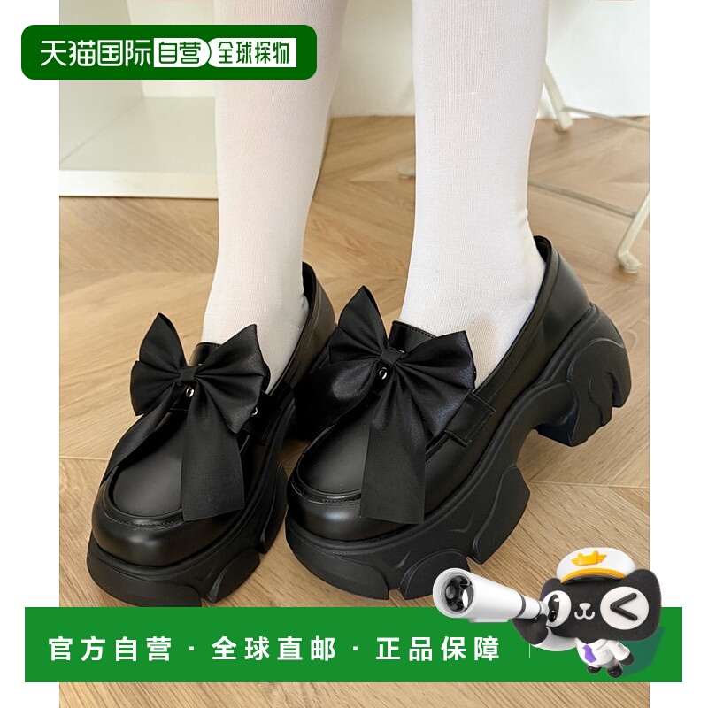 1h可退 日本直邮WEGO 女士厚底2way罗纹乐福鞋 WE25AW11SG0018