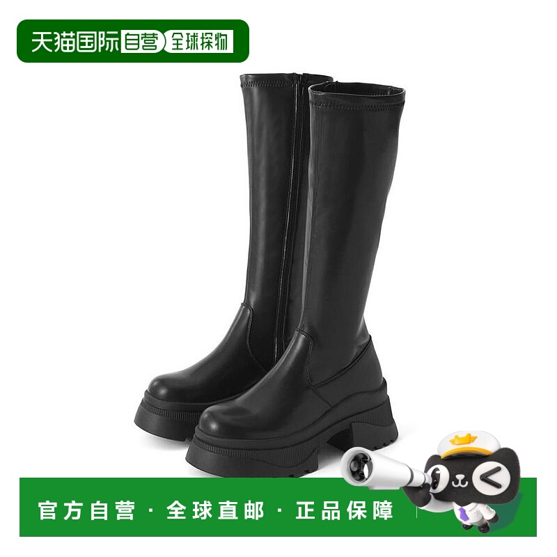 日本直邮日潮 GRL厚底皮革长筒靴zr1206厚底鞋