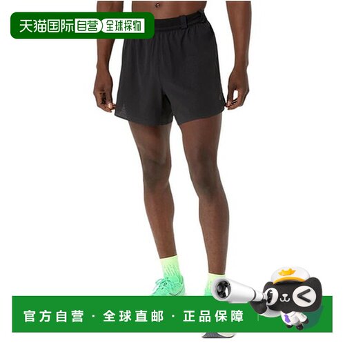 日本直邮ASICS男子METARUN 5英寸短裤带内衬跑步裤 2011D436.001