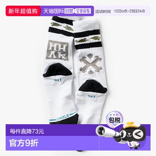 日本直邮STANCE SOCKS x MHAK x KICKS LAB. KL MHAK 男士袜子白A