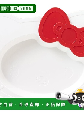【日本直邮】OSK Hello Kitty Hello Kitty 餐盘 KP-18F 白色 [KP