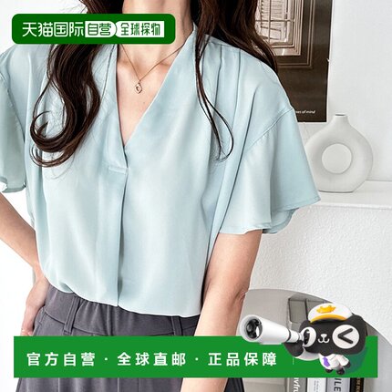 日本直邮GeeRA 半袖塔克设计女式衬衫 R04609EW11173 女士衬衫