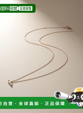 日潮跑腿COCOSHNIK K10 钻石桶形切割矩形项链 405-36703精致吊坠